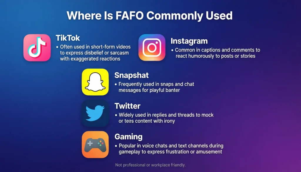 Where Is FAFO Commonly Used
