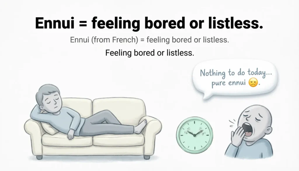 What Does Ennui Mean in Text