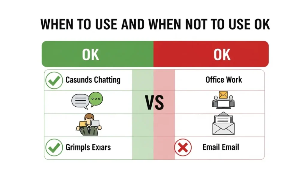 When to Use and When Not to Use OK