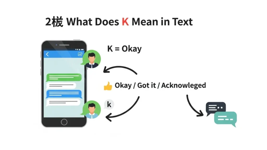 What Does K Mean in Text