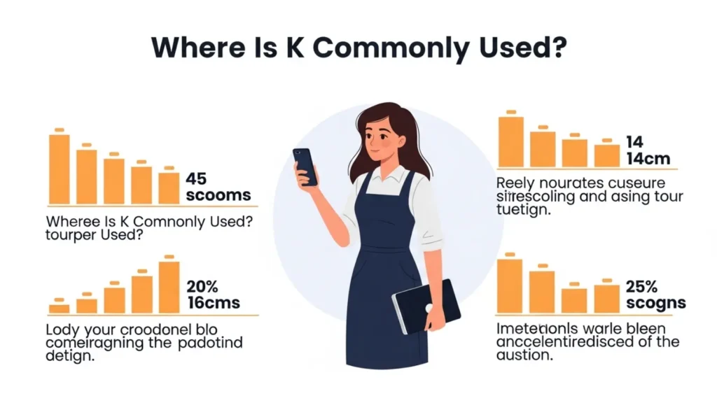 Where Is K Commonly Used