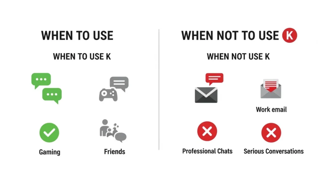 When to Use and When Not to Use K
