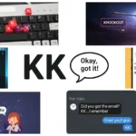 kk in text meaning