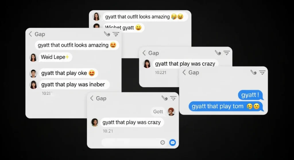 Examples of Gyatt in Conversation