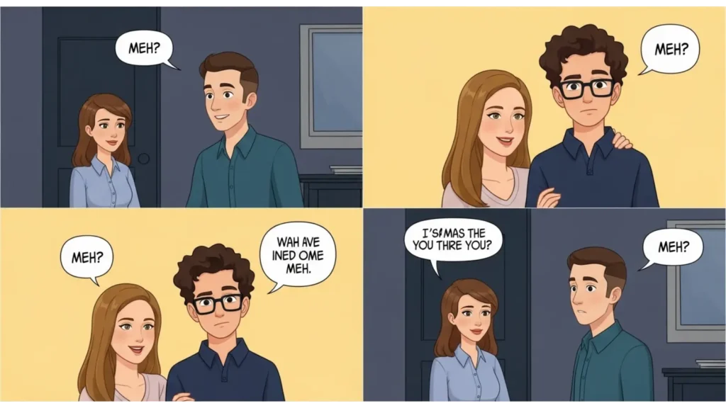 Examples of Meh in Conversation