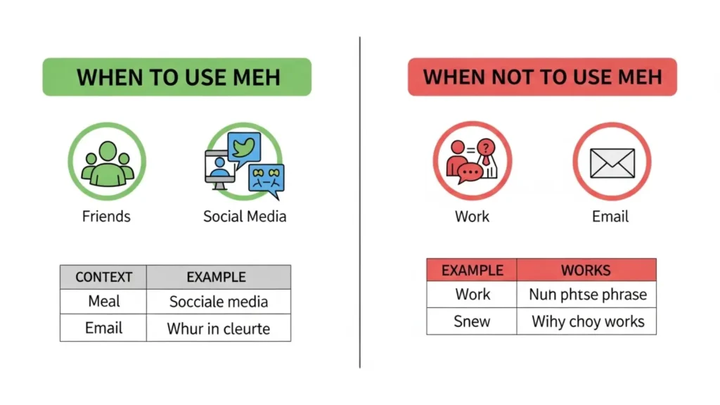 When to Use and When Not to Use Meh 