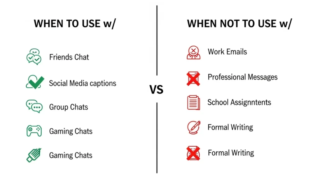 When to Use and When Not to Use w/